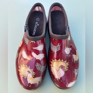 Women’s Sloggers Original Garden Shoe Size 10 Chicken Barn Red Style